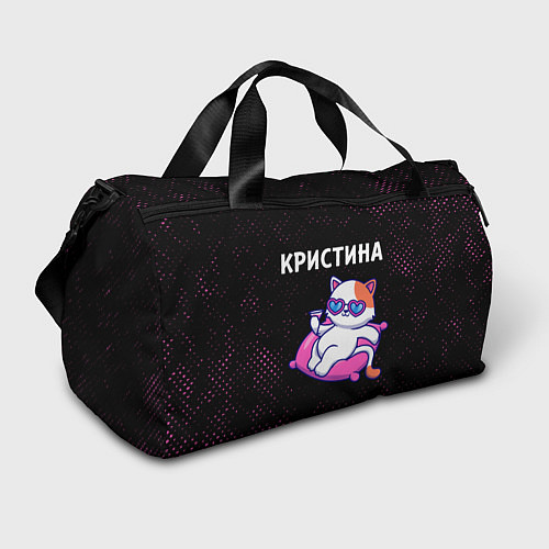 Спортивная сумка Кристина КОШЕЧКА Потертости / 3D-принт – фото 1