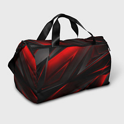 Спортивная сумка Red and Black Geometry
