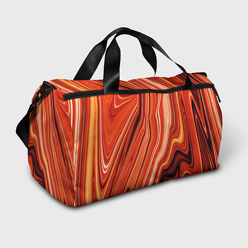 Спортивная сумка Лавовая абстракция - Красный / 3D-принт – фото 1