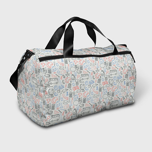 Спортивная сумка Школьные будни / 3D-принт – фото 1