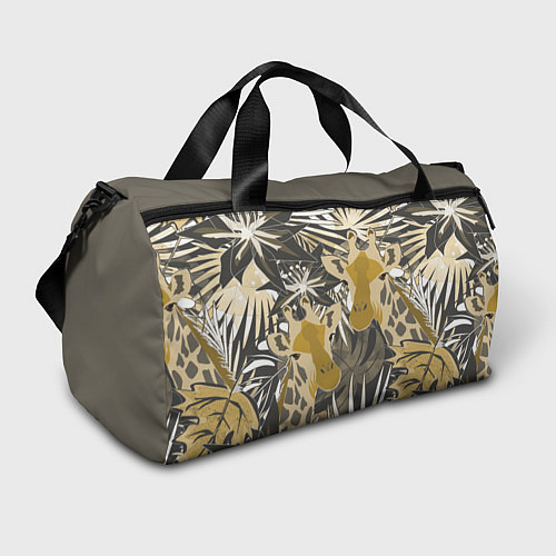 Спортивная сумка Жирафы в тропиках / 3D-принт – фото 1
