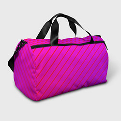 Сумки спортивные Розовый и фиолетовые линии, цвет: 3D-принт