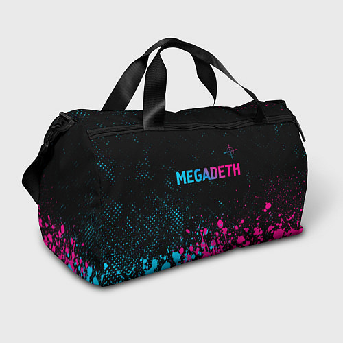 Спортивная сумка Megadeth - neon gradient / 3D-принт – фото 1