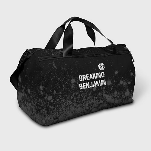 Спортивная сумка Breaking Benjamin glitch на темном фоне: символ св / 3D-принт – фото 1