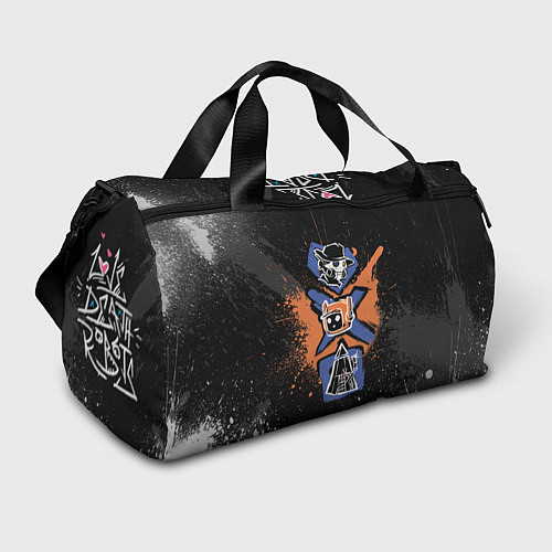 Спортивная сумка Граффити в стиле Любовь, смерть и роботы / 3D-принт – фото 1
