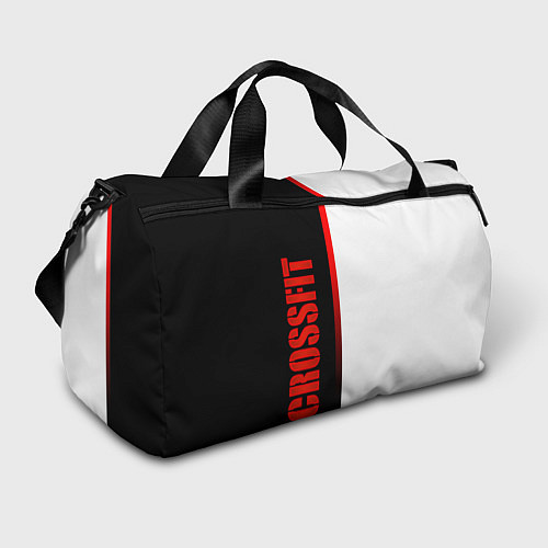Спортивная сумка Кроссфит - черный и белый / 3D-принт – фото 1