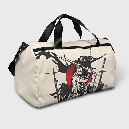 Спортивная сумка Воин-самурай в деле / 3D-принт – фото 1