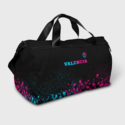 Сумки спортивные Valencia - neon gradient: символ сверху, цвет: 3D-принт