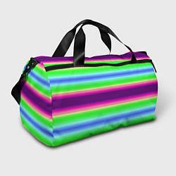 Спортивная сумка Яркие разноцветные размытые полосы