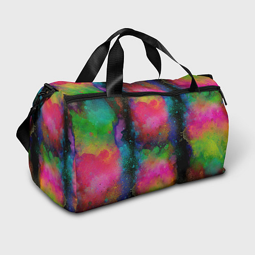 Спортивная сумка Разноцветные брызги кляксы / 3D-принт – фото 1
