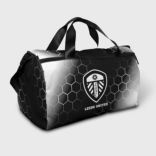 Спортивная сумка Leeds United sport на темном фоне / 3D-принт – фото 1