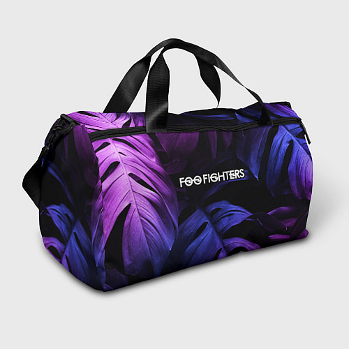 Спортивная сумка Foo Fighters neon monstera / 3D-принт – фото 1
