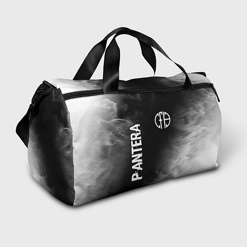 Спортивная сумка Pantera glitch на темном фоне: символ и надпись ве / 3D-принт – фото 1