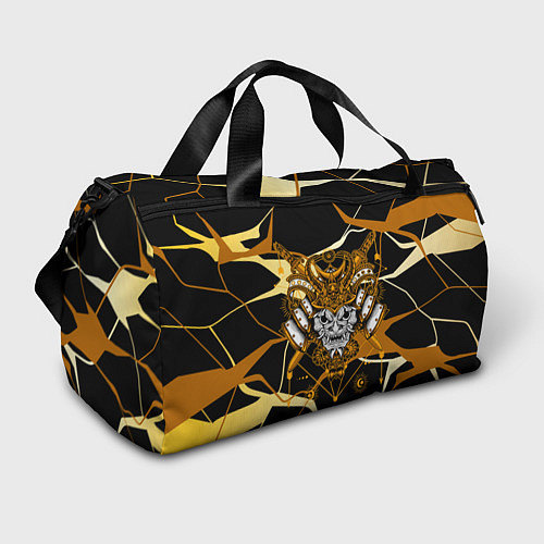 Спортивная сумка Золотая маска демона / 3D-принт – фото 1