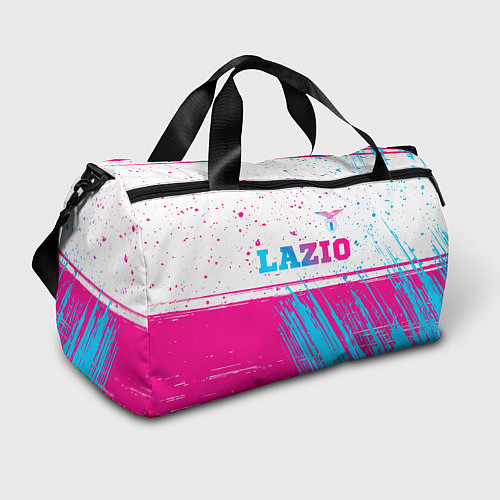 Спортивная сумка Lazio neon gradient style: символ сверху / 3D-принт – фото 1