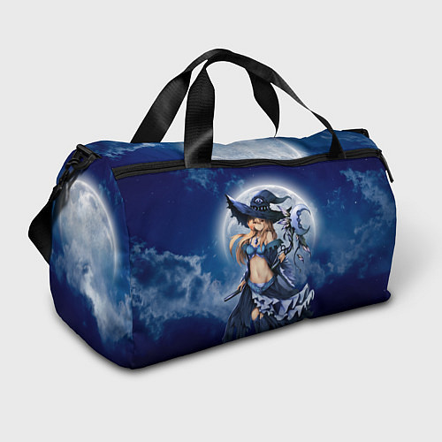 Спортивная сумка Молодая ведьма в полнолуние / 3D-принт – фото 1