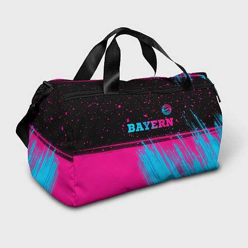 Спортивная сумка Bayern - neon gradient: символ сверху / 3D-принт – фото 1