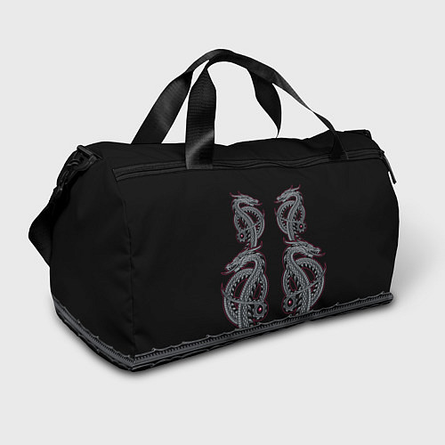 Спортивная сумка Дом Дракона орнамент с драконами / 3D-принт – фото 1