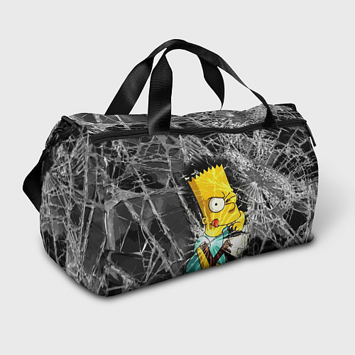 Спортивная сумка Барт Симпсон разбил из рогатки стекло / 3D-принт – фото 1