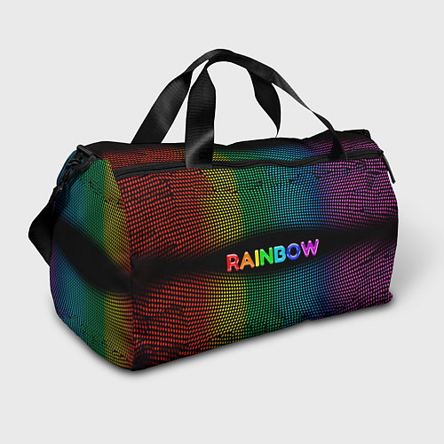 Спортивная сумка Радужные точки - Rainbow / 3D-принт – фото 1