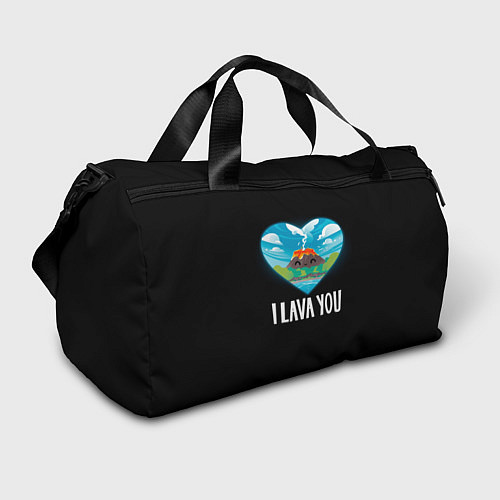 Спортивная сумка I lava you я лава ю / 3D-принт – фото 1