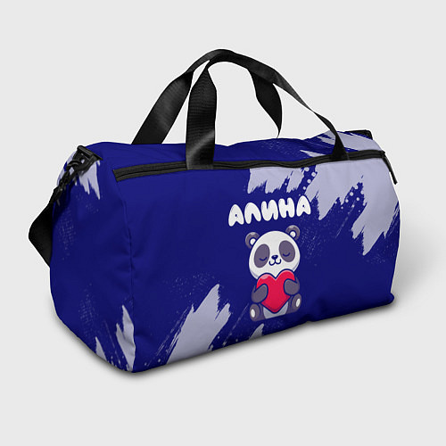 Спортивная сумка Алина панда с сердечком / 3D-принт – фото 1