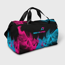 Спортивная сумка Need for Speed - neon gradient: символ сверху