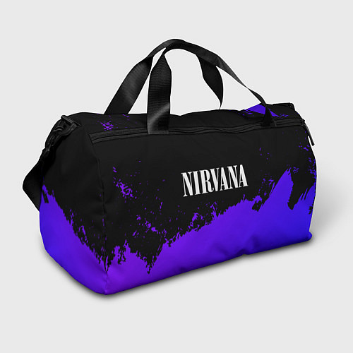 Спортивная сумка Nirvana purple grunge / 3D-принт – фото 1