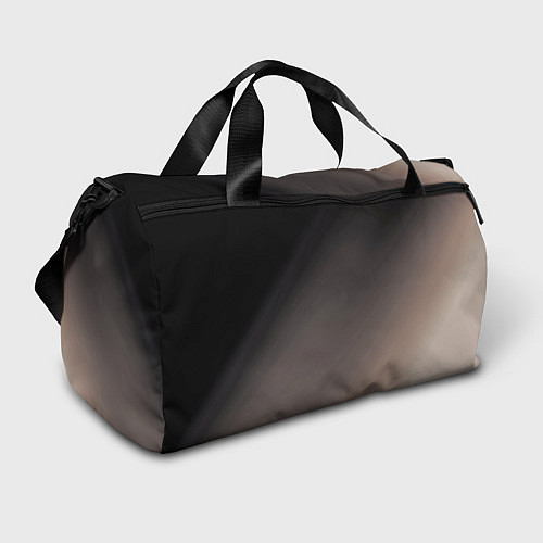 Спортивная сумка Черный, серый бежевый градиент / 3D-принт – фото 1