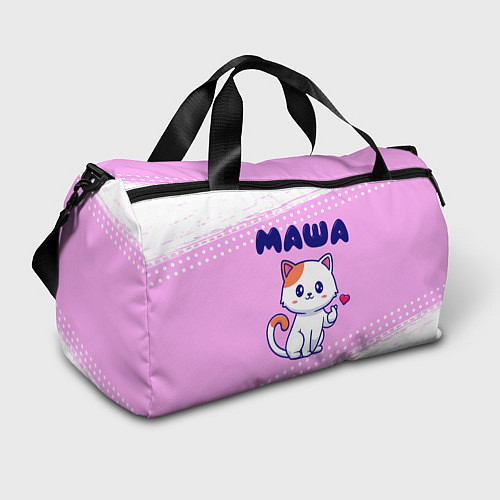 Спортивная сумка Маша кошечка с сердечком / 3D-принт – фото 1