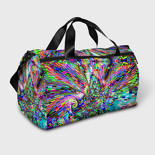 Спортивная сумка Acid pixels / 3D-принт – фото 1