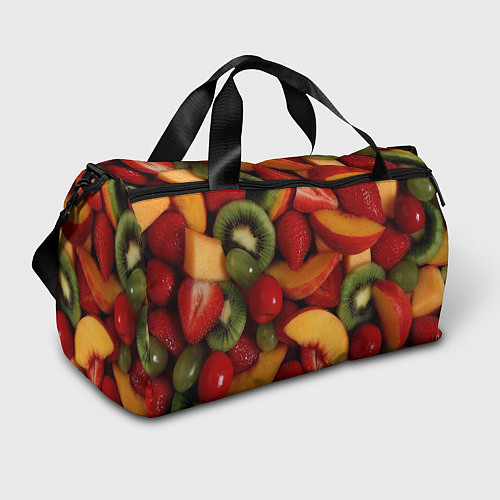 Спортивная сумка Фруктово ягодный фон / 3D-принт – фото 1