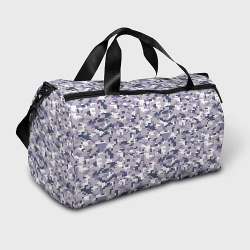 Спортивная сумка Камуфляж ACUpat серый пиксель / 3D-принт – фото 1