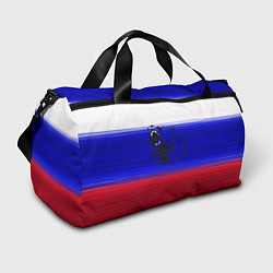 Спортивная сумка Флаг России с медведем