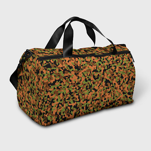 Спортивная сумка Камуфляж осенний лес мелкий / 3D-принт – фото 1