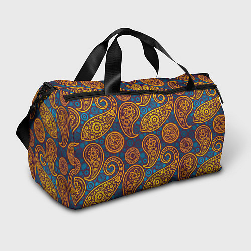 Спортивная сумка Узор Пейсли - индийский орнамент / 3D-принт – фото 1