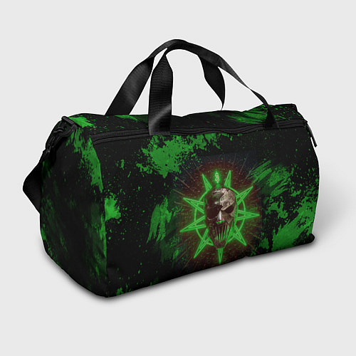 Спортивная сумка Slipknot green star / 3D-принт – фото 1
