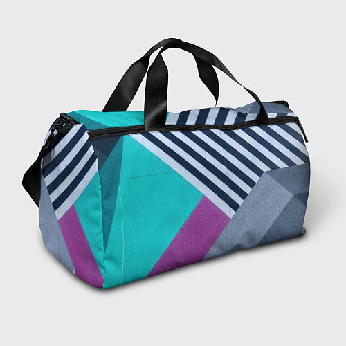 Спортивная сумка Разнообразные абстрактные паттерны / 3D-принт – фото 1