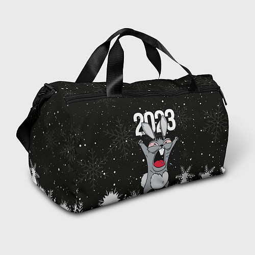 Спортивная сумка Злой кролик 2023 / 3D-принт – фото 1