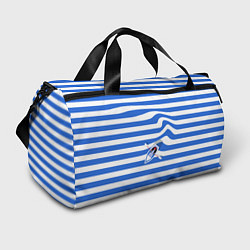 Спортивная сумка Лодка на голубой тельняшке