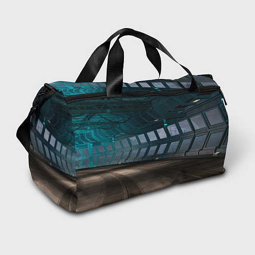 Спортивная сумка Коридор космической станции / 3D-принт – фото 1