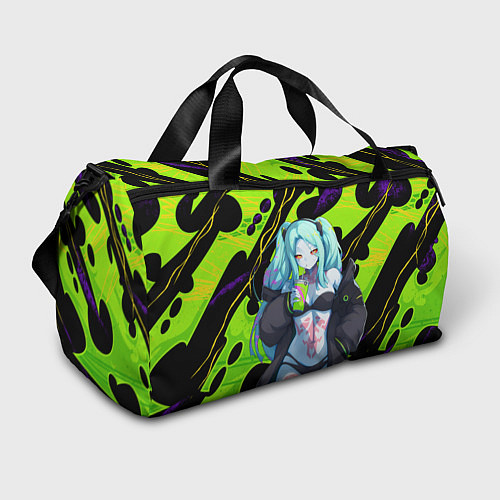 Спортивная сумка Ребекка - органический зеленый / 3D-принт – фото 1