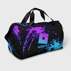 Спортивная сумка Roblox logo neon gradient