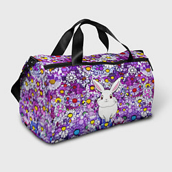 Спортивная сумка Веселый кролик в цветах