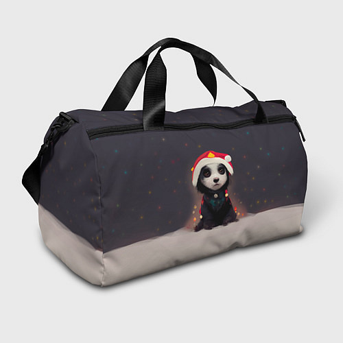 Спортивная сумка Пёсель - панда в колпаке / 3D-принт – фото 1