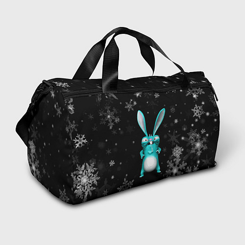 Спортивная сумка Cheeky rabbit celebrates the new year / 3D-принт – фото 1