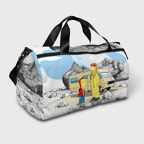 Спортивная сумка Барт Симпсон и его папаша / 3D-принт – фото 1