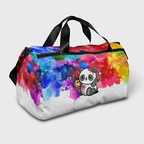 Спортивная сумка Милый пандёныш - великий художник / 3D-принт – фото 1