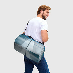 Сумки спортивные Абстрактные линии и цветные пластины, цвет: 3D-принт — фото 2