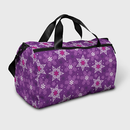Спортивная сумка Violet snow / 3D-принт – фото 1